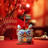 Maxbell Dragon Piggy Bank Chinese New Year Dragon Statue for Shelf Living Room Cyan