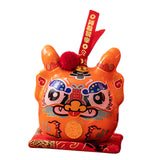Maxbell Dragon Piggy Bank Chinese New Year Dragon Statue for Shelf Living Room Orange