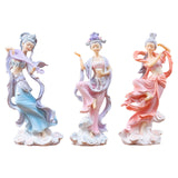 Maxbell Chinese Girl Figurine Crafts Traditional for Bedroom Car Dashboard Bookshelf Style A