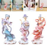 Maxbell Chinese Girl Figurine Crafts Traditional for Bedroom Car Dashboard Bookshelf Style A