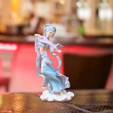 Maxbell Chinese Girl Figurine Crafts Traditional for Bedroom Car Dashboard Bookshelf Style A