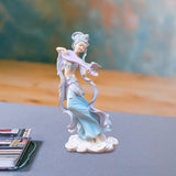 Maxbell Chinese Girl Figurine Crafts Traditional for Bedroom Car Dashboard Bookshelf Style A