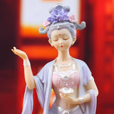 Maxbell Chinese Girl Figurine Crafts Traditional for Bedroom Car Dashboard Bookshelf Style B