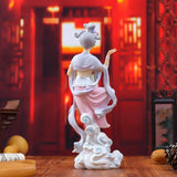 Maxbell Chinese Girl Figurine Crafts Traditional for Bedroom Car Dashboard Bookshelf Style B