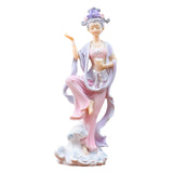 Maxbell Chinese Girl Figurine Crafts Traditional for Bedroom Car Dashboard Bookshelf Style B