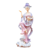 Maxbell Chinese Girl Figurine Crafts Traditional for Bedroom Car Dashboard Bookshelf Style B