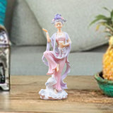 Maxbell Chinese Girl Figurine Crafts Traditional for Bedroom Car Dashboard Bookshelf Style B