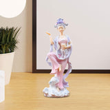 Maxbell Chinese Girl Figurine Crafts Traditional for Bedroom Car Dashboard Bookshelf Style B