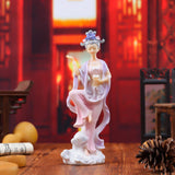 Maxbell Chinese Girl Figurine Crafts Traditional for Bedroom Car Dashboard Bookshelf Style B