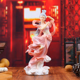 Maxbell Chinese Girl Figurine Crafts Traditional for Bedroom Car Dashboard Bookshelf Style C