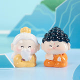 Maxbell 10x Traditional Chinese God Figurines Cute Fengshui Statue for Bedroom Hotel