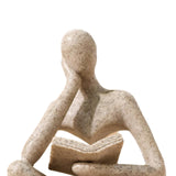 Maxbell Thinker Statue Home Decor Gift Abstract Ornament for Bedroom Tabletop Home