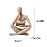 Maxbell Thinker Statue Home Decor Gift Abstract Ornament for Bedroom Tabletop Home