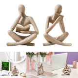 Maxbell Thinker Statue Home Decor Gift Abstract Ornament for Bedroom Tabletop Home