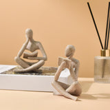 Maxbell Thinker Statue Home Decor Gift Abstract Ornament for Bedroom Tabletop Home