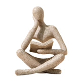 Maxbell Thinker Statue Home Decor Gift Abstract Ornament for Bedroom Tabletop Home