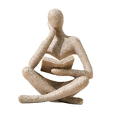 Maxbell Thinker Statue Home Decor Gift Abstract Ornament for Bedroom Tabletop Home