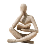 Maxbell Thinker Statue Home Decor Gift Abstract Ornament for Bedroom Tabletop Home