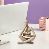Maxbell Thinker Statue Home Decor Gift Abstract Ornament for Bedroom Tabletop Home