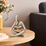 Maxbell Thinker Statue Home Decor Gift Abstract Ornament for Bedroom Tabletop Home