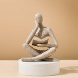 Maxbell Thinker Statue Home Decor Gift Abstract Ornament for Bedroom Tabletop Home