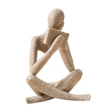 Maxbell Thinker Statue Home Decor Gift Abstract Ornament for Bedroom Tabletop Home