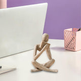 Maxbell Thinker Statue Home Decor Gift Abstract Ornament for Bedroom Tabletop Home