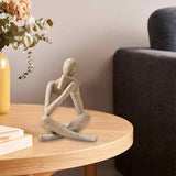 Maxbell Thinker Statue Home Decor Gift Abstract Ornament for Bedroom Tabletop Home