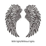 Maxbell Angel Wings Wall Art Decor Metal Wall Sculpture for Office Corridor Entrance