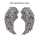 Maxbell Angel Wings Wall Art Decor Metal Wall Sculpture for Office Corridor Entrance