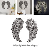 Maxbell Angel Wings Wall Art Decor Metal Wall Sculpture for Office Corridor Entrance