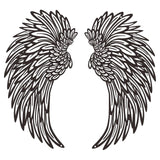Maxbell Angel Wings Wall Art Decor Metal Wall Sculpture for Office Corridor Entrance