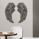 Maxbell Angel Wings Wall Art Decor Metal Wall Sculpture for Office Corridor Entrance