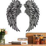 Maxbell Angel Wings Wall Art Decor Metal Wall Sculpture for Office Corridor Entrance