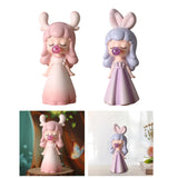 Maxbell Blowing Bubble Girl Statue Indoor for Living Room Cabinet Table Centerpieces