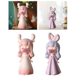 Maxbell Blowing Bubble Girl Statue Indoor for Living Room Cabinet Table Centerpieces