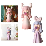 Maxbell Blowing Bubble Girl Statue Indoor for Living Room Cabinet Table Centerpieces