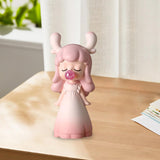 Maxbell Blowing Bubble Girl Statue Indoor for Living Room Cabinet Table Centerpieces