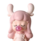 Maxbell Blowing Bubble Girl Statue Indoor for Living Room Cabinet Table Centerpieces