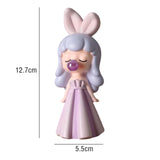 Maxbell Blowing Bubble Girl Statue Indoor for Living Room Cabinet Table Centerpieces