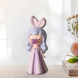 Maxbell Blowing Bubble Girl Statue Indoor for Living Room Cabinet Table Centerpieces