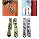 Maxbell 2 Pieces Mezuzahs for Door Messianic Religious Modern Outside Mezuzah Plaque bronze