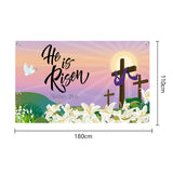 Maxbell Easter Backdrop Easter Decoration Hanging Banner for Wall Decor Garden Fence