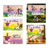 Maxbell Easter Backdrop Easter Decoration Hanging Banner for Wall Decor Garden Fence