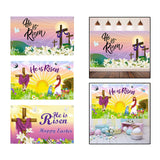 Maxbell Easter Backdrop Easter Decoration Hanging Banner for Wall Decor Garden Fence