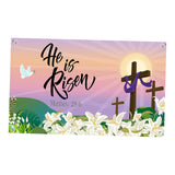 Maxbell Easter Backdrop Easter Decoration Hanging Banner for Wall Decor Garden Fence