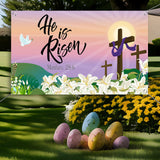 Maxbell Easter Backdrop Easter Decoration Hanging Banner for Wall Decor Garden Fence