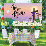 Maxbell Easter Backdrop Easter Decoration Hanging Banner for Wall Decor Garden Fence