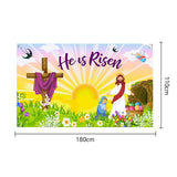 Maxbell Easter Backdrop Easter Decoration Hanging Banner for Wall Decor Garden Fence