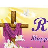 Maxbell Easter Backdrop Easter Decoration Hanging Banner for Wall Decor Garden Fence